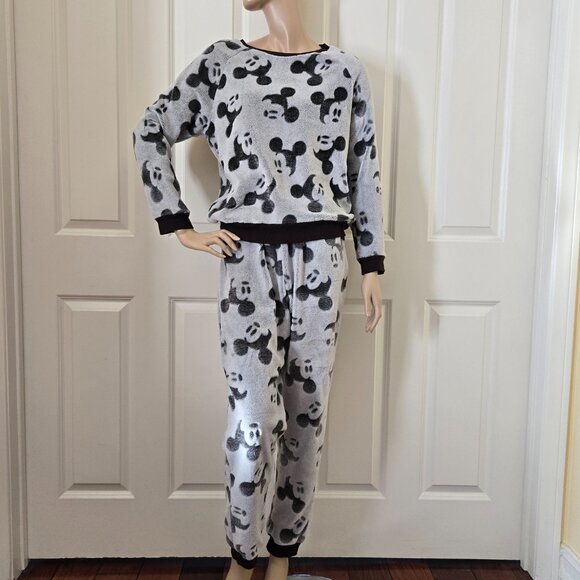 Disney Mickey Mouse Plush Pajama Set SZ M - Picture 2 of 7